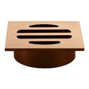 Square Floor Grate Shower Drain 50mm Outlet , Lustre Bronze