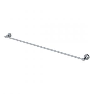 Round Single Towel Rail 900mm Chrome