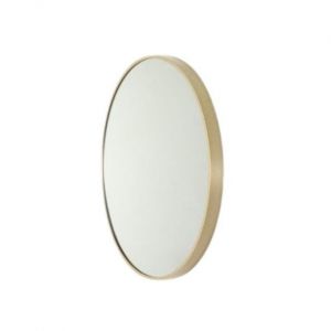 Modern Round Mirror MR61-BB Brushed Brass