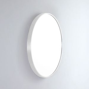 Modern Round 600 Mirror - Milano White