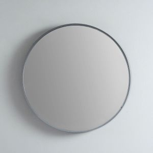 Modern Round 600 Mirror with Portable Magnifier - Georgian Metal