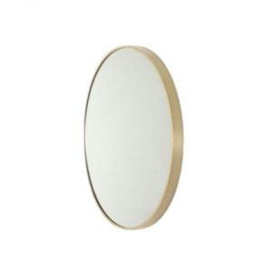 Modern Round Mirror MR81-BB Brushed Brass