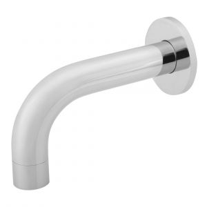 Round Curved Spout 130mm Chrome