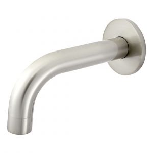 Round Curved Spout 130mm Brushed Nickel