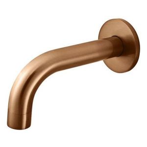 Round Curved Spout 130mm, Lustre Bronze