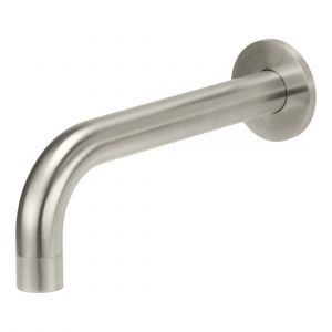 Round Curved Spout Brushed Nickel