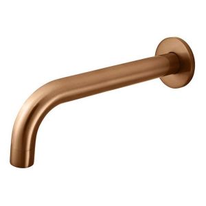 Round Curved Spout , Lustre Bronze