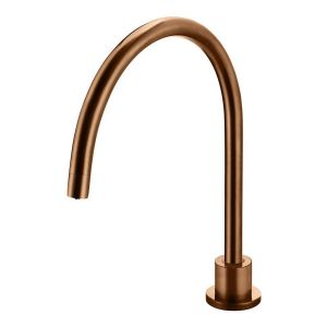 Round High-Rise Swivel Hob Spout , Lustre Bronze