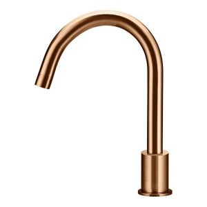 Round Deck Mounted Spout, Lustre Bronze