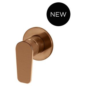 Round Wall Mixer Paddle Handle Trim Kit (In-Wall Body Not Included) - PVD Lustre Bronze