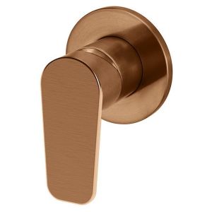 Round Wall Mixer Paddle Handle Trim Kit (In-Wall Body Not Included) - PVD Lustre Bronze