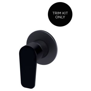 Round Wall Mixer Paddle Handle Trim Kit (In-Wall Body Not Included) - Matte Black