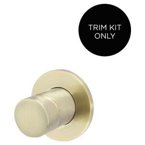 Round Wall Mixer Pinless Handle Trim Kit (In-Wall Body Not Included) - PVD Tiger Bronze
