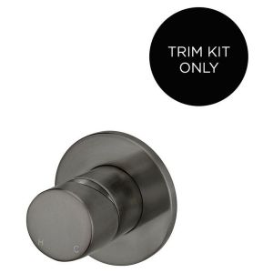 Round Wall Mixer Pinless Handle Trim Kit (In-Wall Body Not Included) - Shadow Gunmetal