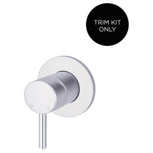 Round Wall Mixer Short Pin–Lever Trim Kit (In-Wall Body Not Included) - Polished Chrome