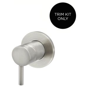 Round Wall Mixer Short Pin–Lever Trim Kit (In-Wall Body Not Included) - PVD Brushed Nickel
