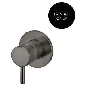 Round Wall Mixer Short Pin–Lever Trim Kit (In-Wall Body Not Included) - Shadow Gunmetal