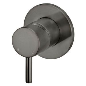 Round Wall Mixer Short Pin–Lever Trim Kit (In-Wall Body Not Included) - Shadow Gunmetal