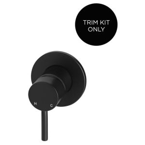 Round Wall Mixer Short Pin–Lever Trim Kit (In-Wall Body Not Included) - Matte Black