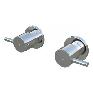 Round Quarter Turn Wall Top Assemblies MW06-C Chrome