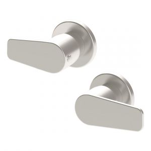 Round Quarter Turn Wall Top Assemblies MW06PD-PVDBN Brushed Nickel
