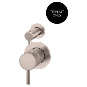 Round Diverter Mixer Trim Kit (In-Wall Body Not Included) - Champagne