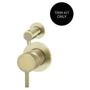 Round Diverter Mixer Trim Kit (In-Wall Body Not Included) - PVD Tiger Bronze