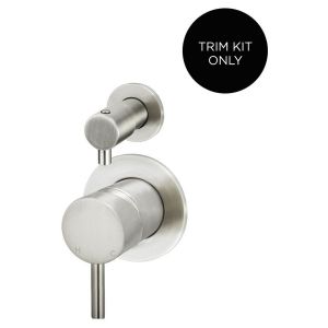 Round Diverter Mixer Trim Kit (In-Wall Body Not Included) - PVD Brushed Nickel