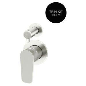Round Diverter Mixer Paddle Handle Trim Kit (In-Wall Body Not Included) - PVD Brushed Nickel