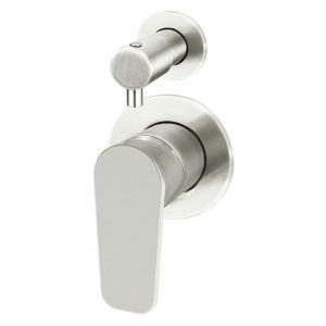 Round Diverter Mixer Paddle Handle Trim Kit (In-Wall Body Not Included) - PVD Brushed Nickel