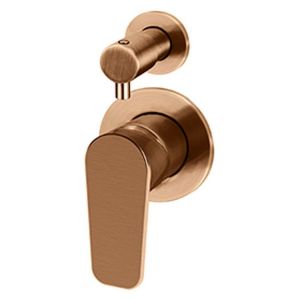 Round Diverter Mixer Paddle Handle Trim Kit (In-Wall Body Not Included) - PVD Lustre Bronze