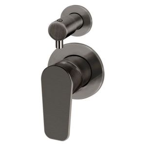 Round Diverter Mixer Paddle Handle Trim Kit (In-Wall Body Not Included) - Shadow Gunmetal