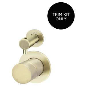 Round Diverter Mixer Pinless Handle Trim Kit (In-Wall Body Not Included) - PVD Tiger Bronze