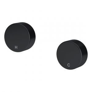 Circular Wall Taps Matte Black