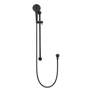 Round Hand Shower on Rail Column MZ0402 Matte Black