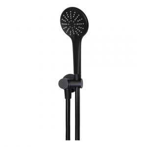 Round Hand Shower on Swivel Bracket MZ06 Matte Black