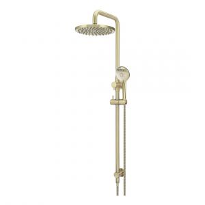 Round Combination Shower Rail 200mm Rose, Three Function Hand Shower Tiger Bronze