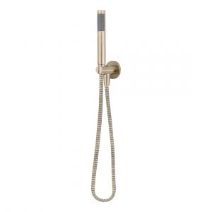 Round Hand Shower on Fixed Bracket MZ08-R-CH Champagne