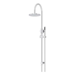 200mm Round Overhead Shower Set, Single Function Hand Shower, Chrome