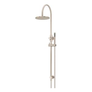 200mm Round Overhead Shower Set, Single Function Hand Shower, Champagne