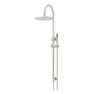 300mm Round Overhead Shower Set, Single Function Hand Shower, Brushed Nickel