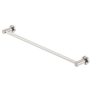 Mecca Single Towel Rail 600mm - Brushed Nickel