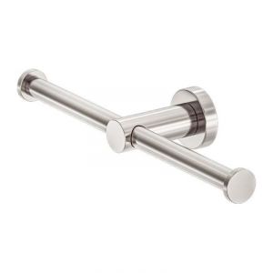 Mecca Double Toilet Roll Holder in Brushed Nickel