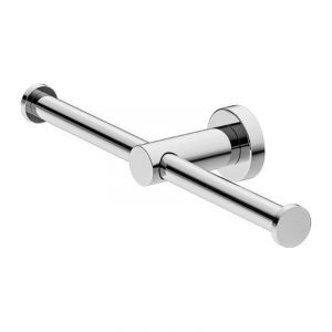 Mecca Double Toilet Roll Holder in Chrome