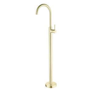 Mecca Freestanding Bath Mixer in Brushed Gold