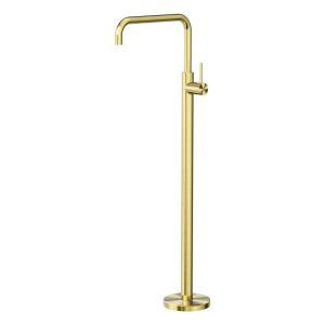 Mecca Freestanding Bath Mixer Square Shape in Brushed Gold