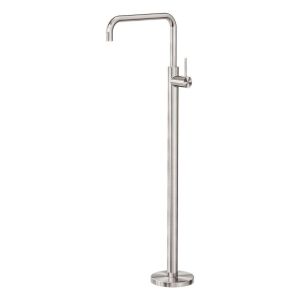 Mecca Freestanding Bath Mixer Square Shape in Brushed Nickel