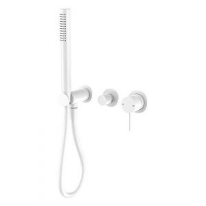 Mecca Shower Mixer Divertor System Seperate Back Plate - Matte White