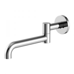 Mecca Wall Mounted Swivel Basin/Bath Spout Only 225mm in Chrome