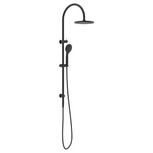 Mecca Twin Shower With Air Shower - Matte Black